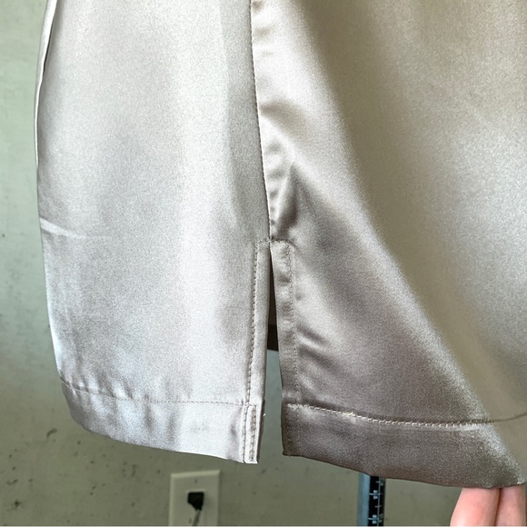 Slip on satin dress square neckline - Picture 7 of 10